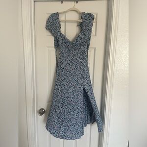 Floral Blue  Dress